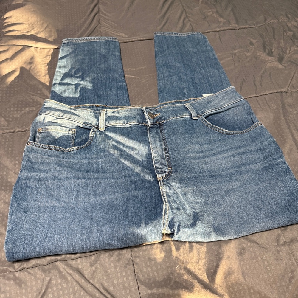 lee High Rise skinny jeans Women's size 22w medium new Blue Denim